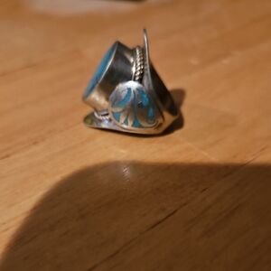 Tibetan Turquoise Ring Made In Nepall